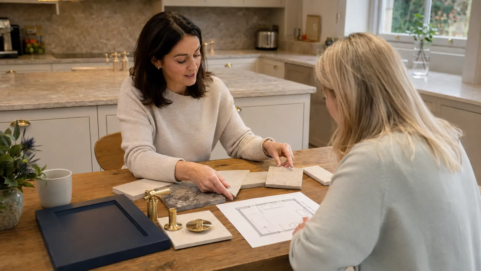 Home bathroom design appointment concept