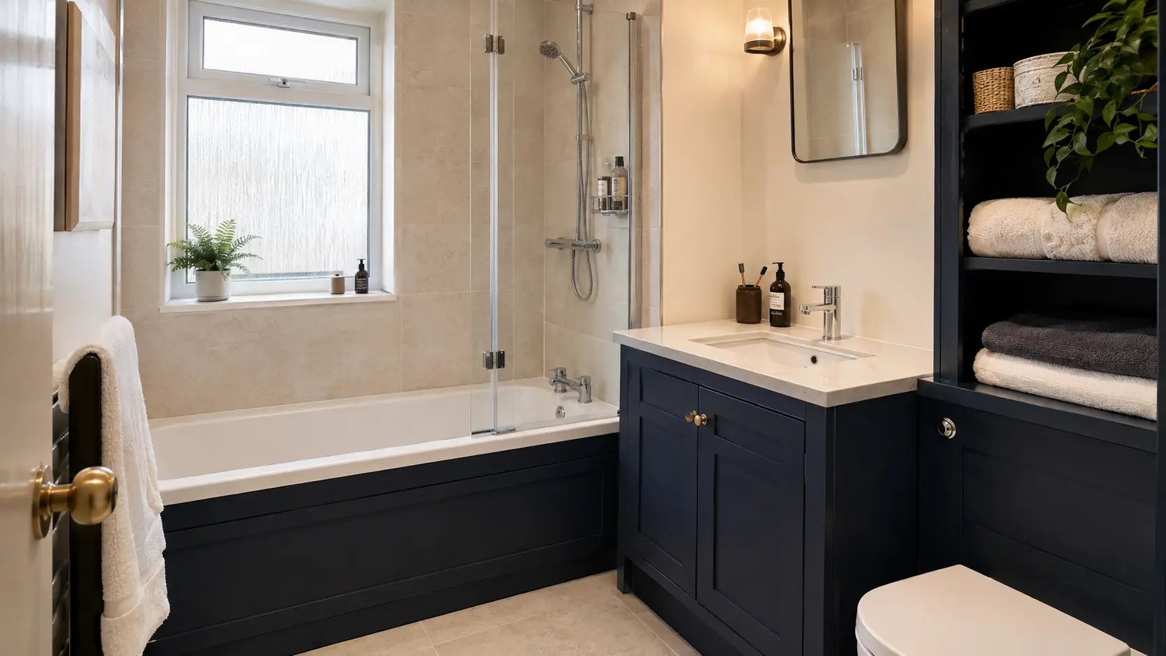 Practical family bathroom concept