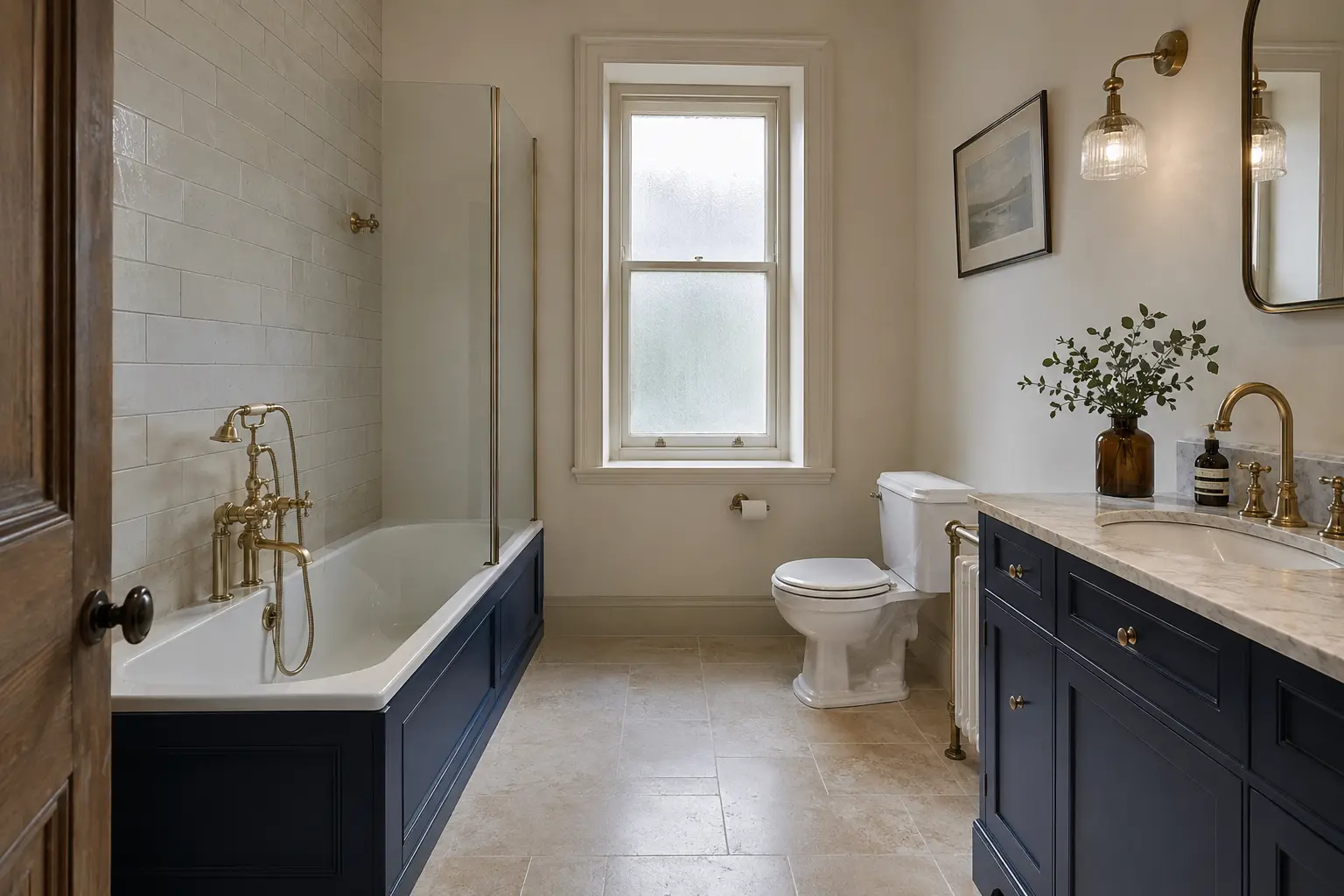 Traditional bathroom concept for a stone-built property