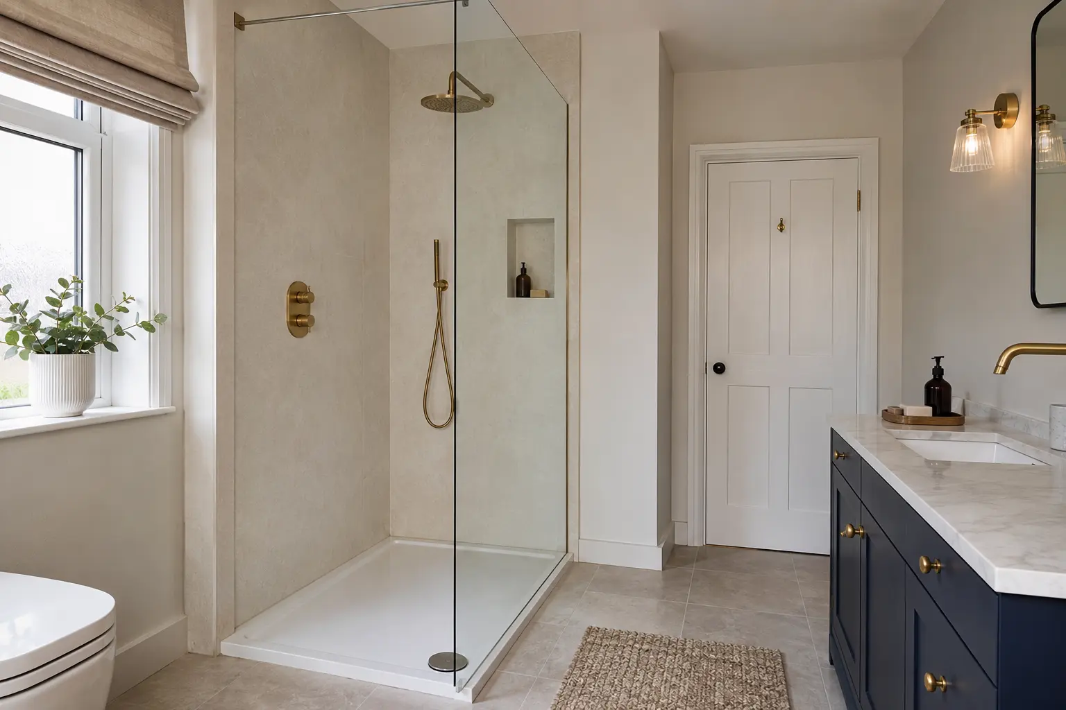 Walk-in shower concept