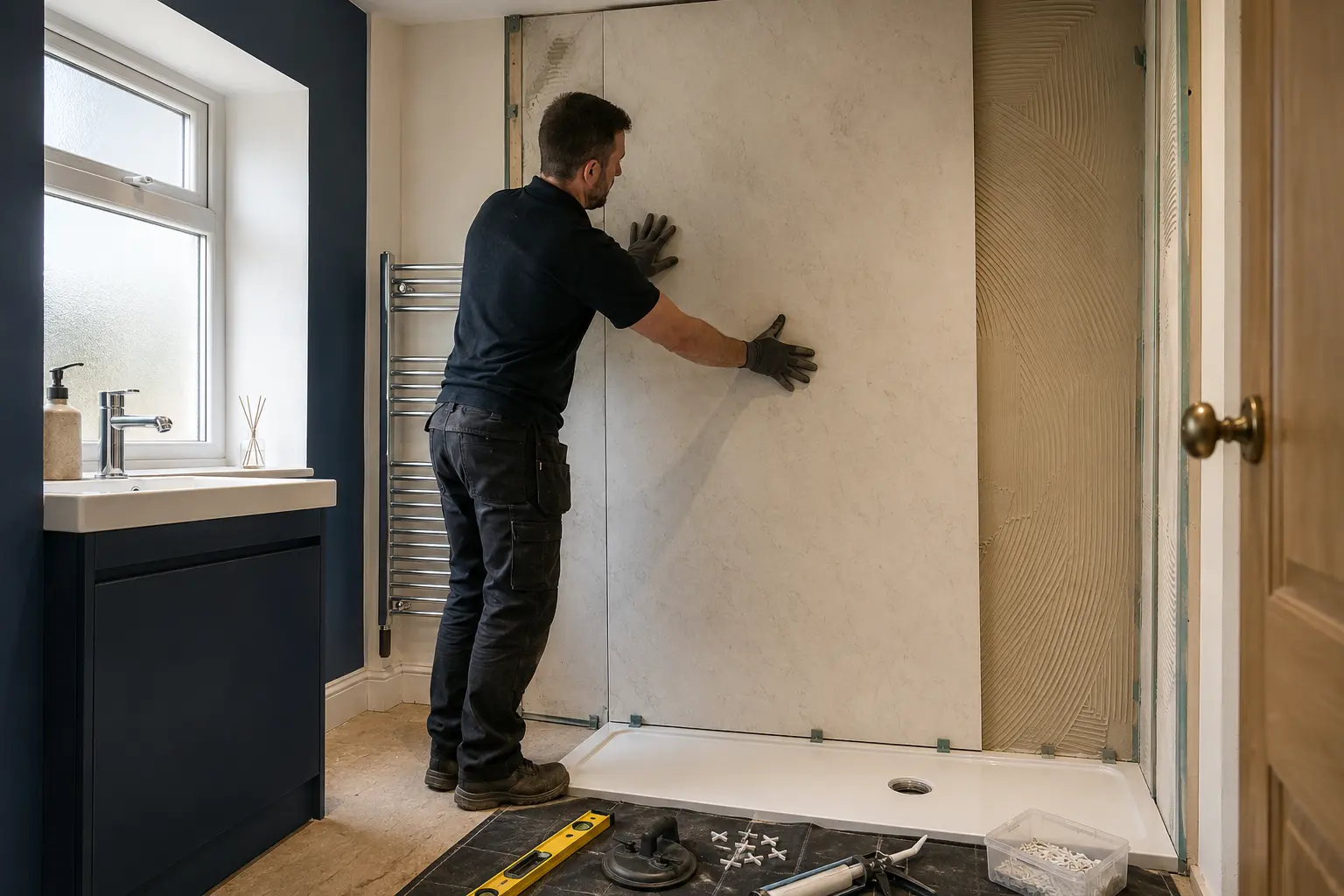 Wet wall installation concept